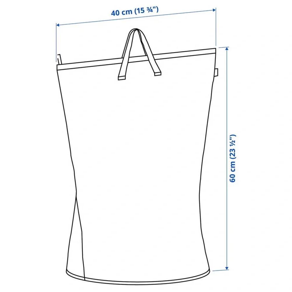 2 Large Laundry Tote Bag with Orange Handles